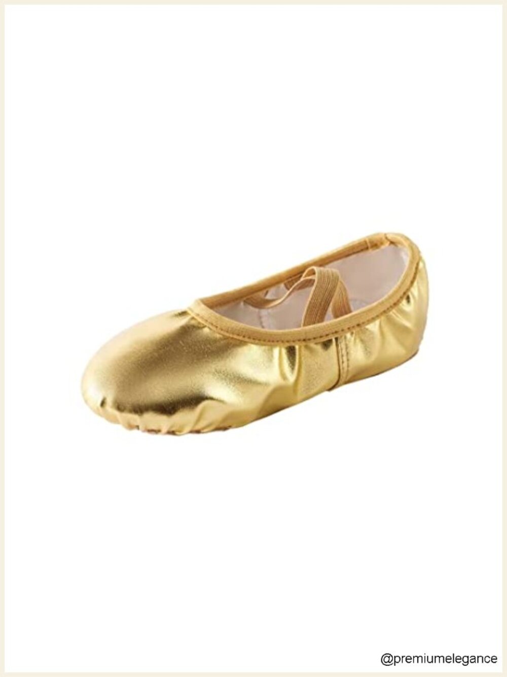 PU Leather Ballet Dance Shoes Women Slip-On Split Sole Non-Slip